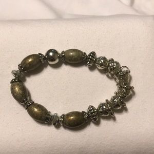 Rocycle beaded ankle bracelet